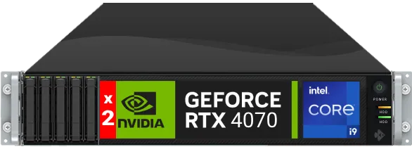 Serveur dédiés GPU 4070 DUO